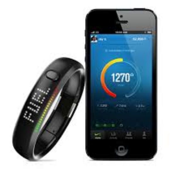 Nike + Plus Fuel Band Steel Activity Tracker Bluetooth iOS Size Small - Picture 1 of 8